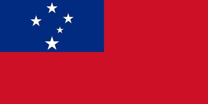 Flag of samoa - Powered by Adobe