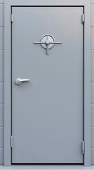 Security Vault Door Illustration for Protection, Safety and Secure Storage Concepts