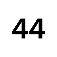 Obraz premium black number 