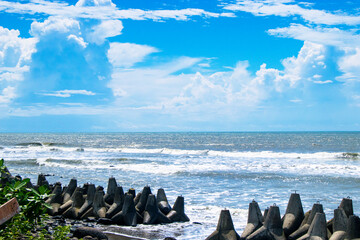 Sea beach in the morning
