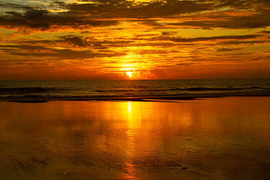 Sunset on the beach