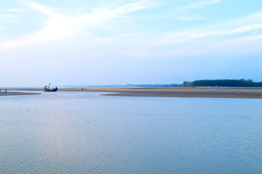 Boat on the Sea of bangladesh