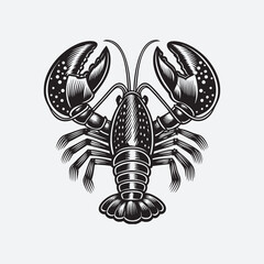 Lobster silhouette vector art file