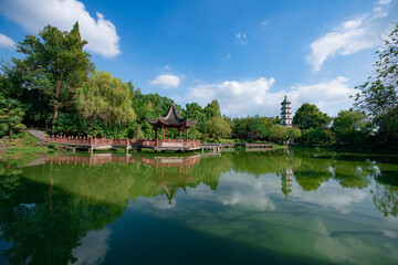 Obraz premium Modern buildings and rural skyscrapers and tourist attractions in China