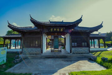 Obraz premium Modern buildings and rural skyscrapers and tourist attractions in China