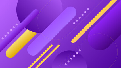 ABSTRACT BACKGROUND GRADIENT PURPLE ORANGE COLORFUL DESIGN WITH GEOMETRIC SHAPES VECTOR TEMPLATE GOOD FOR MODERN WEBSITE, WALLPAPER, COVER DESIGN 