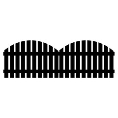 Gate or fence icon design isolated on white background. Vector illustration