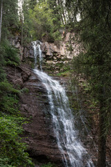 Obraz premium Waterfall in Tianshan Mountains in Kyrgyzstan