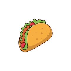 Cartoon Taco Illustration