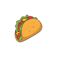 Cartoon Taco Illustration