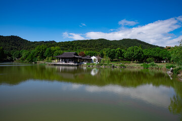 Fototapeta premium Modern buildings and rural skyscrapers and tourist attractions in China