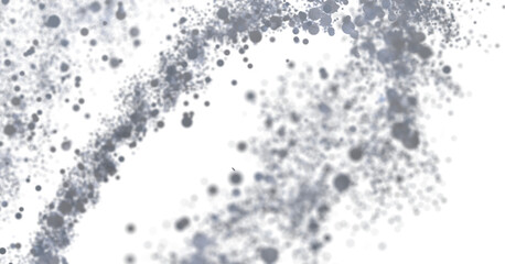 Abstract background image of swirling gray particles on white. Perfect for modern designs.
