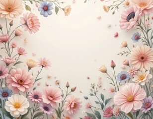 Floral arrangement displaying spring blooms garden setting aesthetic art soft lighting vibrant colors