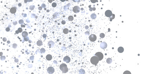 Abstract background with silver bubbles floating on white. Perfect for websites, presentations, and more!