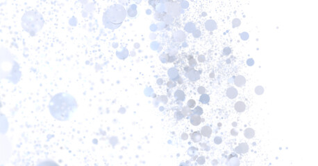 Light blue bubbles on white background. Perfect for website banners, presentations, and more!