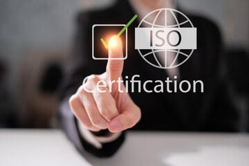 ISO standard guarantee assurance quality certification technology business concept