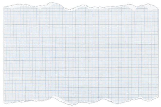white sheet of paper grid on blue background