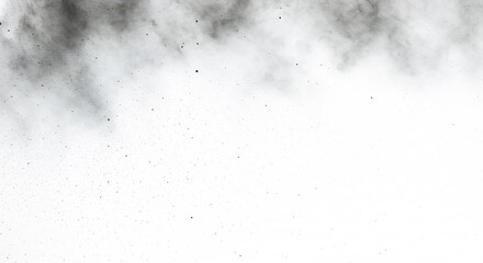 白黒の抽象画 繊細な灰色の煙が漂う 静謐な空間