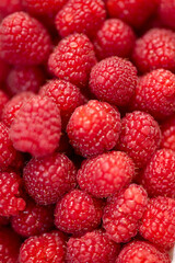 red raspberries background
