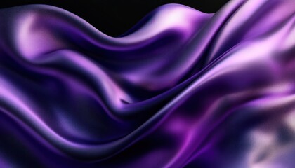 Obraz premium Surreal Silky Purple and Silver Fabric Background with Fluid Motion and Smooth Textures
