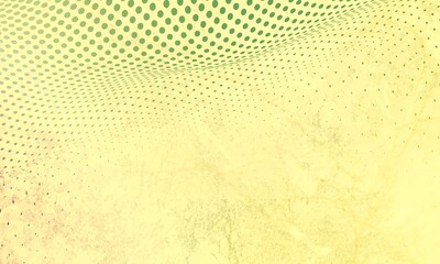 Soft yellow background with green dotted abstract pattern