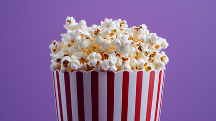  popcorn on lavender background