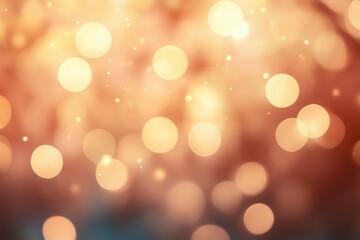 Bokeh Background Soft Dreamy Pastel Beige Glittering Abstract Blurred Light Decoration