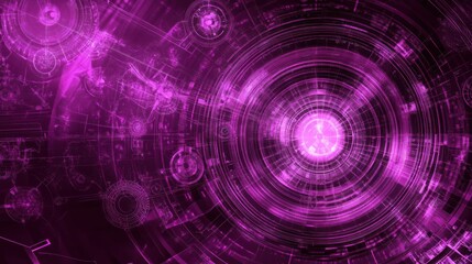 Fototapeta premium Abstract purple futuristic technology design