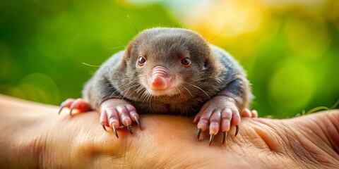 Macro Close-up of Mole on Soft Inner Wrist Skin with Bokeh
