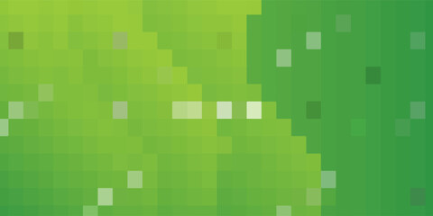 Fading green pixel pattern. Abstract pixels disintegrate pattern, geometric mosaic shape background. vector