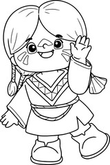 Fototapeta premium native indian girl