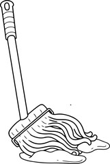 mop hand drawn