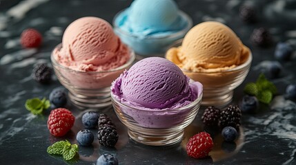 "Indulge in creamy gelato, available in a rainbow of flavors to satisfy every craving. 