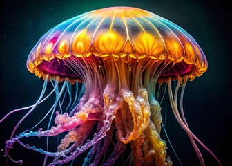 Macro Photography: Exquisite Jellyfish, High-Resolution PNG & JPEG Stock Images -  Isolated on Transparent Background