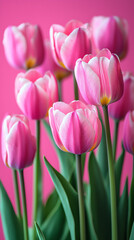 Fototapeta premium aesthetic tulip background