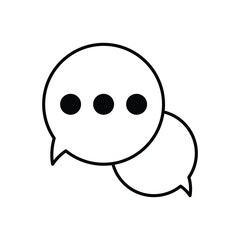 Conversation vector icon 