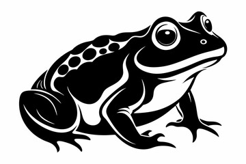 toad line art silhouette vector illustration