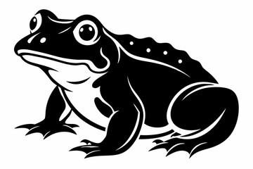 toad line art silhouette vector illustration