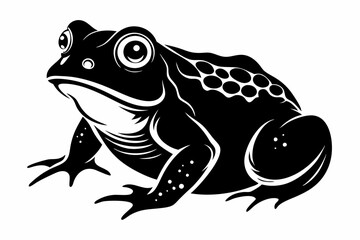 toad line art silhouette vector illustration
