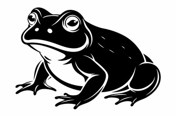 toad line art silhouette vector illustration