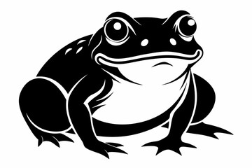 toad line art silhouette vector illustration