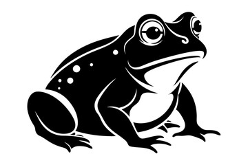 toad line art silhouette vector illustration
