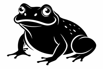 toad line art silhouette vector illustration