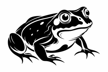 toad line art silhouette vector illustration