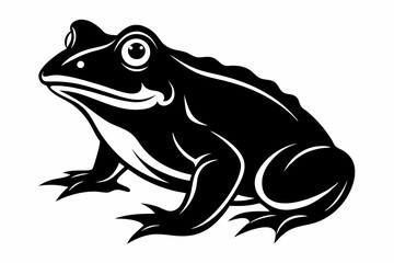 toad line art silhouette vector illustration