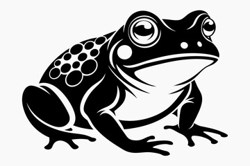 toad line art silhouette vector illustration