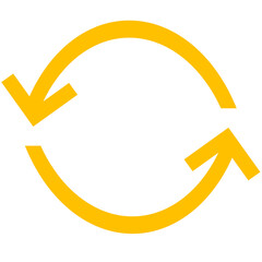 yellow rotate arrow