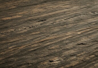 Naklejka premium Close-Up View of Weathered Wood Texture for Rustic Design and Natural Decor Projects, Featuring Realistic Grain Patterns.