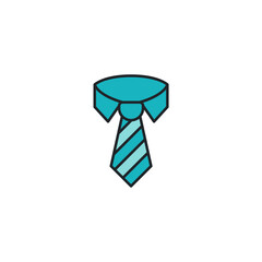 Tie icon symbol vector illustration isolated on white background