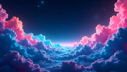 Vibrant Futuristic Psychedelic Abstract Art with Surreal Elements

